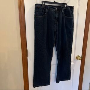 WORN (Euro Brand) Mens 38x30 Dark Denim Straight Leg Fit Jeans